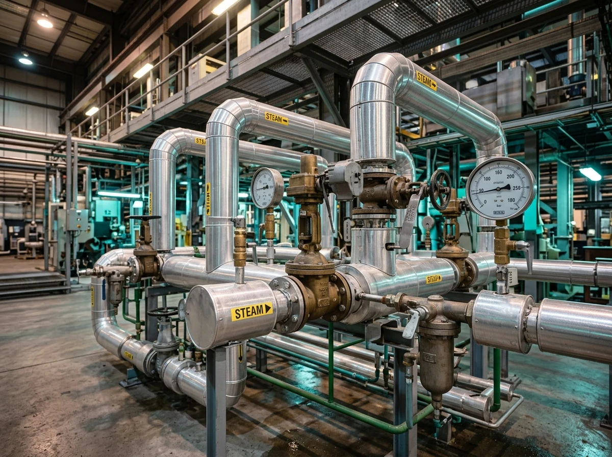 High Pressure Steam Piping and Delivery System